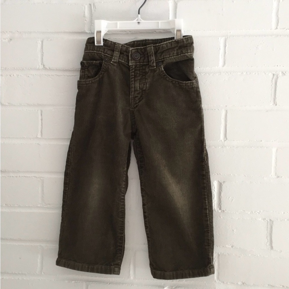 classic boy toddler gap corduroys brown/khaki size 2